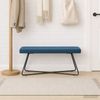 vidaXL Bank Uni Blau 110 x 40 x 45 cm Samt 42038352 Bild 3