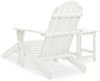vidaXL Adirondack-Gartenstuhl mit Fußstütze & Tisch Tannenholz Weiß 315929 Bild 4