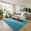 Gabbeh Teppich - Softy - Uni 150 x 150 cm - türkis - quadratisch Bild 2