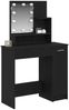 vidaXL Schminktisch mit Regal Schwarz Eichen-Optik 86.5 x 35 x 136 cm 862108 Bild 3