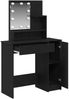 vidaXL Schminktisch mit Regal Schwarz Eichen-Optik 86.5 x 35 x 136 cm 862108 Bild 5