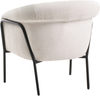 Sessel KROSSEN Stoff Hellbeige Bild 5
