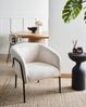 Sessel KROSSEN Stoff Hellbeige Bild 3