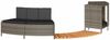 vidaXL Whirlpool-Umrandung Grau Poly Rattan und Massivholz Akazie 365613 Bild 2