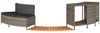 vidaXL Whirlpool-Umrandung Grau Poly Rattan und Massivholz Akazie 365613 Bild 4