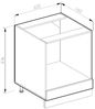 Herdumbauschrank R-Line Weiß Landhaus 60 cm , AP Marmor Vicco Bild 3