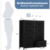 DUMOS Schubkastenkommode Kommode mit 8 Schubladen Stoffkommode mit Stabilem Stahlrahmen, 8 Schubladen Bild 2