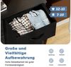 DUMOS Schubkastenkommode Kommode mit 8 Schubladen Stoffkommode mit Stabilem Stahlrahmen, 8 Schubladen Bild 3