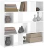 vidaXL Bücherregal/Raumteiler Hochglanz-Weiß 105x24x102 cm 823247 Bild 4