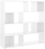 vidaXL Bücherregal/Raumteiler Hochglanz-Weiß 105x24x102 cm 823247 Bild 2