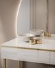 Lookway Schminktisch AURORA-Q GOLD mit Spiegel und Led Beleuchtung Bild 4