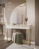 Lookway Schminktisch AURORA-Q GOLD mit Spiegel und Led Beleuchtung Bild 2