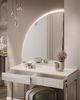Lookway Schminktisch AURORA-Q GOLD mit Spiegel und Led Beleuchtung Bild 3