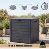 BigDean Auflagenbox Gartenbox klein kompakt 140 Liter für Balkon & Terrasse (Packung, 1 St), 140L Volumen, Kompakt, Regenfest, Griffig Bild 4