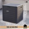 BigDean Auflagenbox Gartenbox klein kompakt 140 Liter für Balkon & Terrasse (Packung, 1 St), 140L Volumen, Kompakt, Regenfest, Griffig Bild 2
