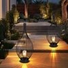 2x LED Solarleuchten im Käfig Design, H 57 cm Bild 3