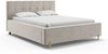 MEBLINI Polsterbett 120x200 ohne Lattenrost ohne Matratze – FABIO – Taupe Samt – Doppelbett ohne Bettkasten - Stauraumbett - Kopfteil Bett ohne Stauraum Bild 2