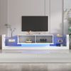 Lowboard mit LED-Beleuchtung , TV-Board, Fernsehtisch, TV-Ständer 1 St. zwei klapptür , für Fernseher bis 80 Zoll Bild 2