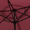 vidaXL Sonnenschirm mit Metall-Mast 300 cm Bordeauxrot 313752 Bild 5