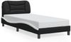 vidaXL Bettgestell mit LED ohne Matratze "Hvar" Schwarz und Weiß 90x200 cm 3213911 Bild 5