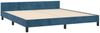 vidaXL Bettgestell ohne Matratze Dunkelblau 160x200 cm Samt 3125889 Bild 5