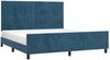 vidaXL Bettgestell ohne Matratze Dunkelblau 160x200 cm Samt 3125889 Bild 3