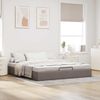 vidaXL Ottoman-Bett ohne Matratze Taupe 180x200 cm Stoff 3310900 Bild 3