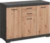 FMD Möbel - BRISTOL 3 XL - Kommode m. 3 Türen u. 2 SK - melaminharzbeschichtete Spanplatte - Matera / Artisan Oak - 120 x 89,9 x 49,9cm Bild 2