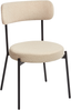 Esszimmerstuhl 2er Set ALLISON Bouclé Helles Beige Bild 5