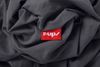 r-up Passt Spannbettlaken 90x200-100x200 bis 35cm Höhe anthrazitgrau 100% Baumwolle 130g/m² Bild 4