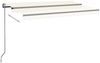 vidaXL Automatische Markise mit LED & Windsensor 450x300 cm Creme 3069132 Bild 3