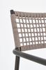 Gartenstuhl Atela aus Aluminium, modernes Design, stapelbar, Taupe Anthrazit, Outdoor Bild 5