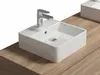 Vente-unique - ISAURE Waschbeckenmöbel Holz, PlatteKeramik Beige - B 47 cm x H 32 cm x L 150 cm Bild 4