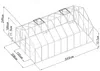 Vente-unique - IXORA Gewächshaus Plastik Grün - B 543 cm x H 157 cm x L 303 cm Bild 5