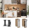 Küchenunterschrank R-Line Weiß Landhaus 30 cm ohne Arbeitsplatte Vicco Bild 2
