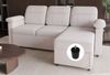HOMAVO Ecksofa Sofa, HOMAVO L-Ecksofa, Breite: 203 cm, Abnehmbares und waschbaresSitzkissen, Handyhalterung, Getrankehalter Bild 1