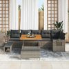 vidaXL Gartensofa-set 9 pcs Grau Poly-Rattan 3361758 Bild 3