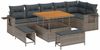 vidaXL Gartensofa-set 9 pcs Grau Poly-Rattan 3361758 Bild 2