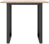 vidaXL Esstisch O-Gestell 80x80x75 cm Massivholz Kiefer und Stahl 3282673 Bild 4