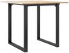 vidaXL Esstisch O-Gestell 80x80x75 cm Massivholz Kiefer und Stahl 3282673 Bild 2