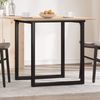 vidaXL Esstisch O-Gestell 80x80x75 cm Massivholz Kiefer und Stahl 3282673 Bild 1