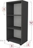VCM Büroregal & Bücherregal Ulas 918442 Weiß H. 108 x B. 49 x T. 32 cm Bild 4