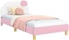 vidaXL Kinderbettgestell mit Kopfteil Rosa 80 x 200 cm PU 42011018 Bild 2