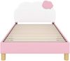 vidaXL Kinderbettgestell mit Kopfteil Rosa 80 x 200 cm PU 42011018 Bild 5