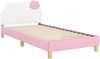 vidaXL Kinderbettgestell mit Kopfteil Rosa 80 x 200 cm PU 42011018 Bild 4