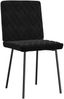 vidaXL Esszimmerstühle 4 Stk. Schwarz Samt 3315209 Bild 3