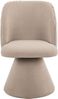 HELA Esszimmerstuhl BARI I Drehstuhl (Set, 1 St), 360° drehbar, Polsterfuß, Materialkombi, Außen Felloptik Innen Velvet Bild 3
