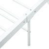 vidaXL Bettgestell mit Lattenrost, Metall weiß, 90 × 200 cm Bild 5