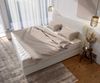 Boxspringbett Dream-Well Bouclé Creme-Weiß 200x200 cm mit Taschenfederkernmatratze und Topper Visco Bild 4