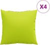 vidaXL Sofakissen 4 Stk. Knallgrün 60x60 cm Stoff 377795 Bild 2